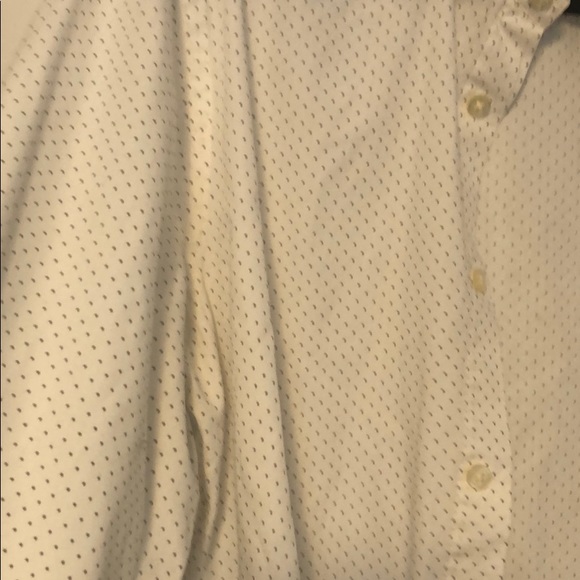 Express Dress Shirt-white with dark brown dots - Picture 4 of 5
